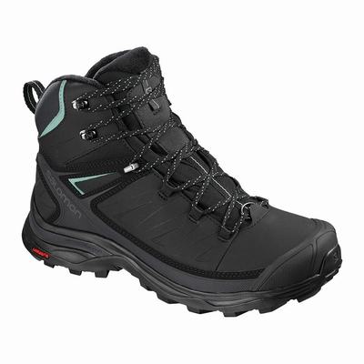 Salomon X ULTRA MID WINTER CS WP W - Naisten Talvikengät - Mustat